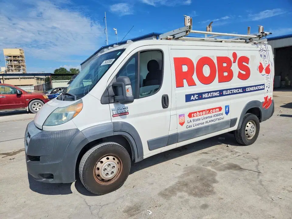 3C6TRVAG6EE103005 — 2014 RAM Promaster 1500, задняя часть, фото до ремонта