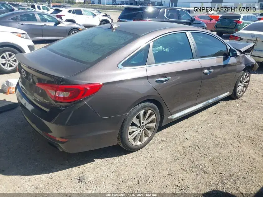 2015 Hyundai Sonata Sport VIN 5NPE34AF7FH167510 фото 5