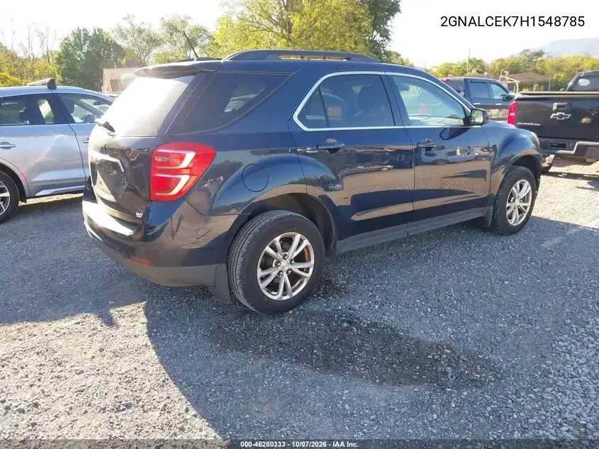 2017 Chevrolet Equinox Lt VIN 2GNALCEK7H1548785 фото 5