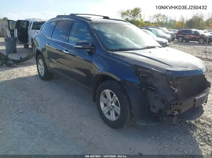 2014 Chevrolet Traverse 2Lt VIN 1GNKVHKD3EJ250432 фото 2