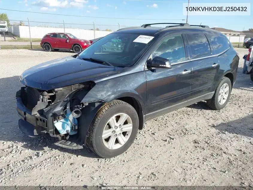 2014 Chevrolet Traverse 2Lt VIN 1GNKVHKD3EJ250432 фото 3