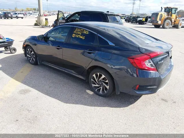 2019 Honda CIVIC EX VIN 2HGFC2F76KH029665 фото 3