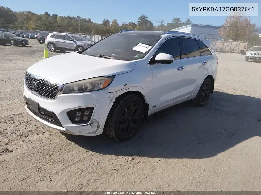 2016 Kia Sorento 2.0T Sxl VIN 5XYPKDA17GG037641 фото 3