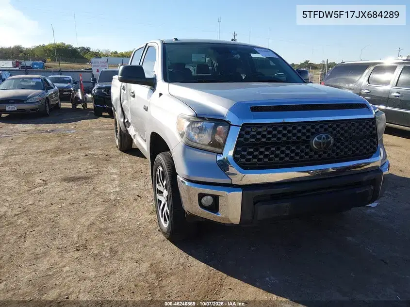 5TFDW5F17JX684289 — 2018 Toyota Tundra, Правая сторона, фото до ремонта