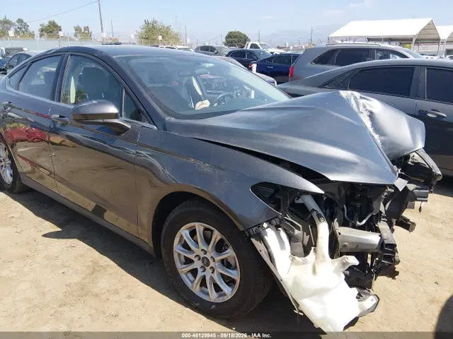3FA6P0G73FR183336 — 2015 Ford Fusion S, Передняя часть, фото до ремонта