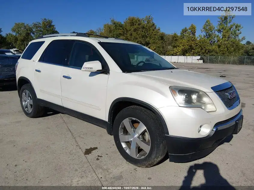 1GKKRRED4CJ297548 — 2012 GMC Acadia, Естественный износ, фото до ремонта