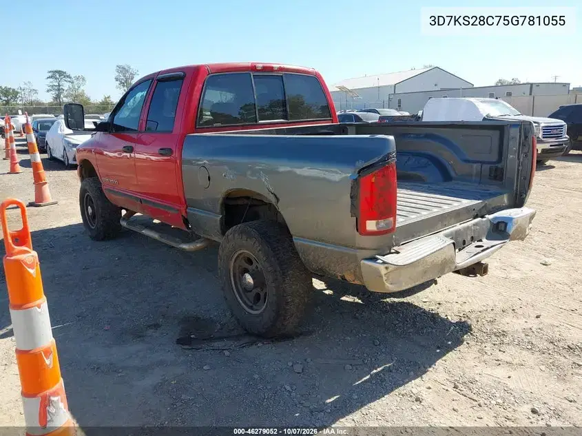 2005 Dodge Ram 2500 Slt/Laramie VIN 3D7KS28C75G781055 фото 3