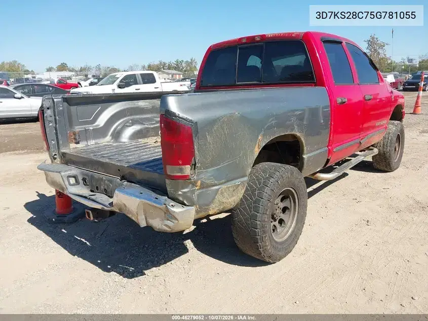 2005 Dodge Ram 2500 Slt/Laramie VIN 3D7KS28C75G781055 фото 4