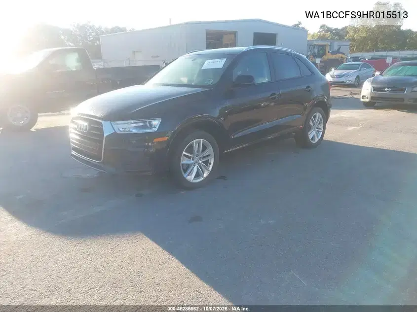 2017 Audi Q3 2.0T Premium VIN WA1BCCFS9HR015513 фото 3