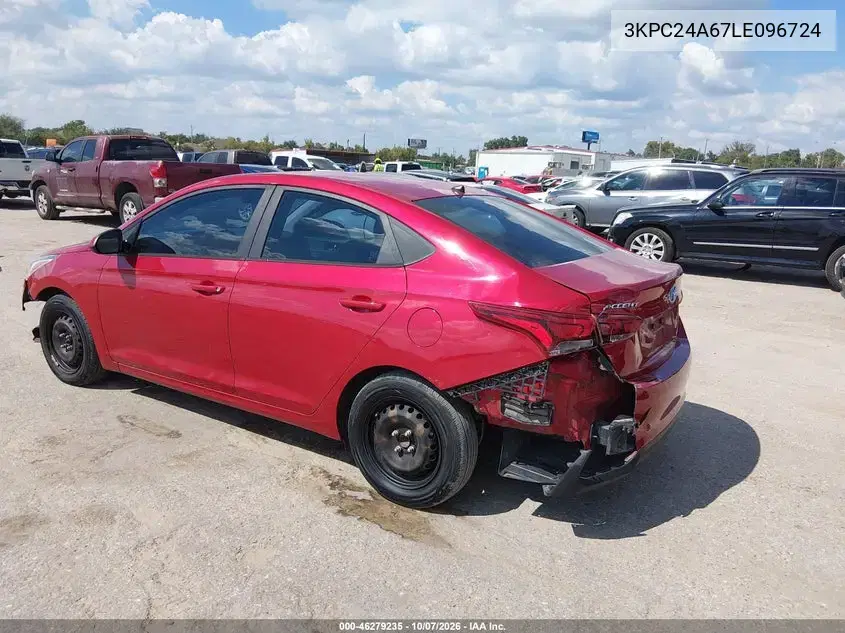 2020 Hyundai Accent Se VIN 3KPC24A67LE096724 фото 4