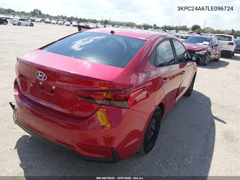 2020 Hyundai Accent Se VIN 3KPC24A67LE096724 фото 5
