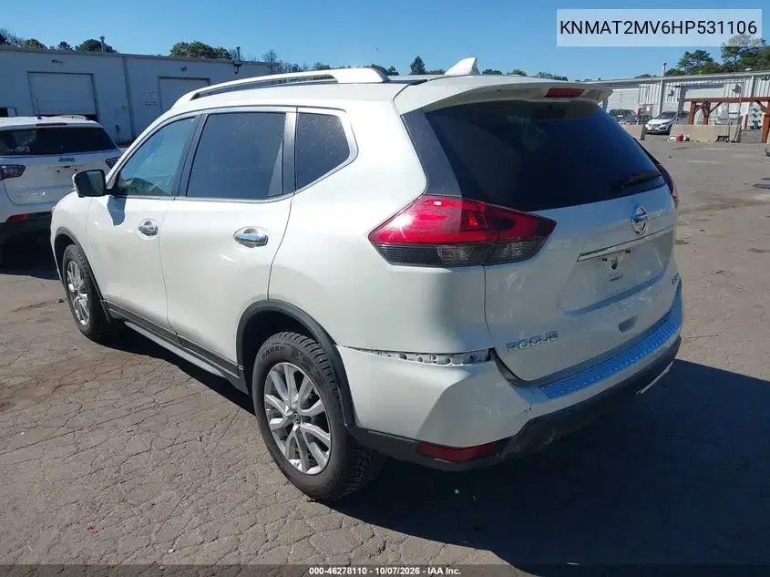 2017 Nissan Rogue Sv VIN KNMAT2MV6HP531106 фото 4