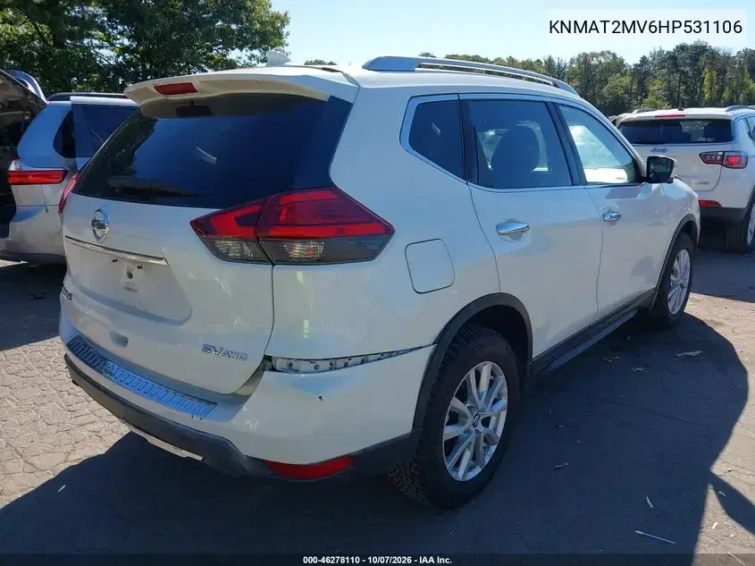 2017 Nissan Rogue Sv VIN KNMAT2MV6HP531106 фото 5
