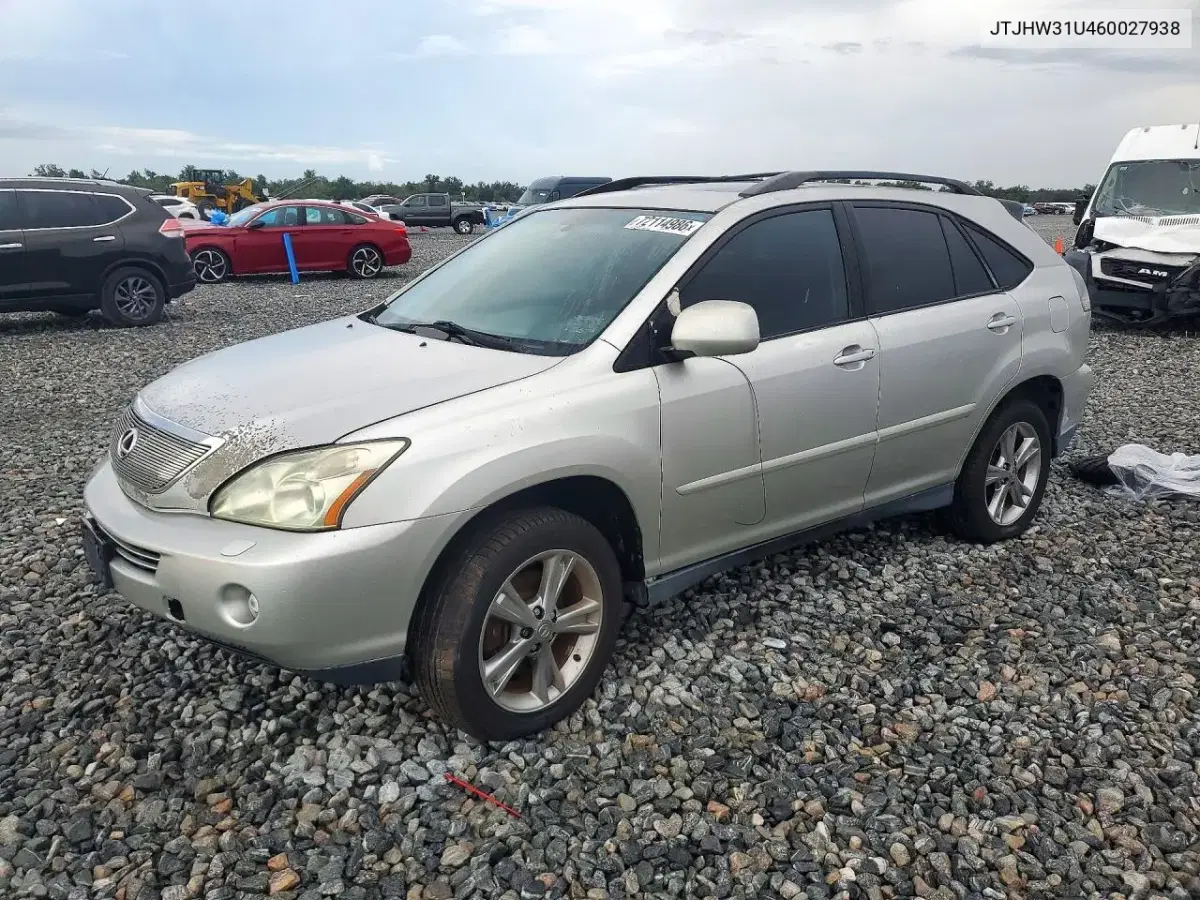 JTJHW31U460027938 — 2006 Lexus RX, мелкие вмятины и царапины, фото до ремонта