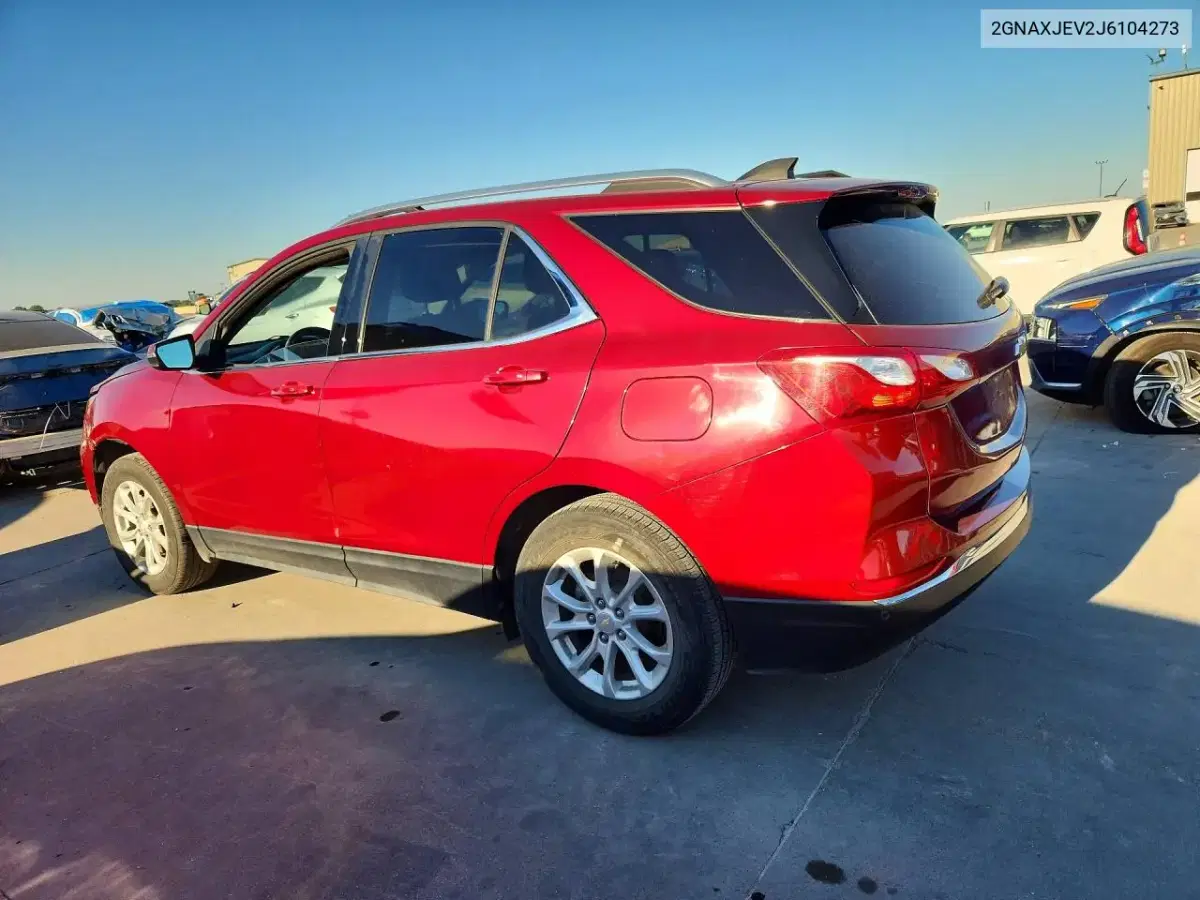 2018 Chevrolet Equinox Lt VIN 2GNAXJEV2J6104273 фото 2