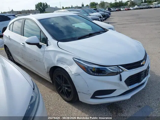 3G1BE6SM3HS614647 — 2017 Chevrolet Cruze LT, Right Side, фото до ремонта