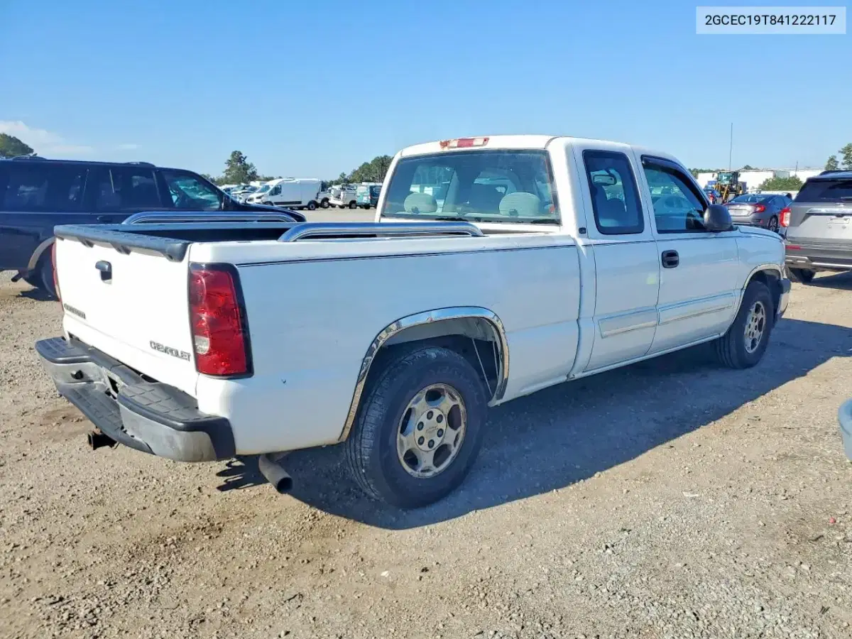 2004 Chevrolet Silverado C1500 VIN 2GCEC19T841222117 фото 3