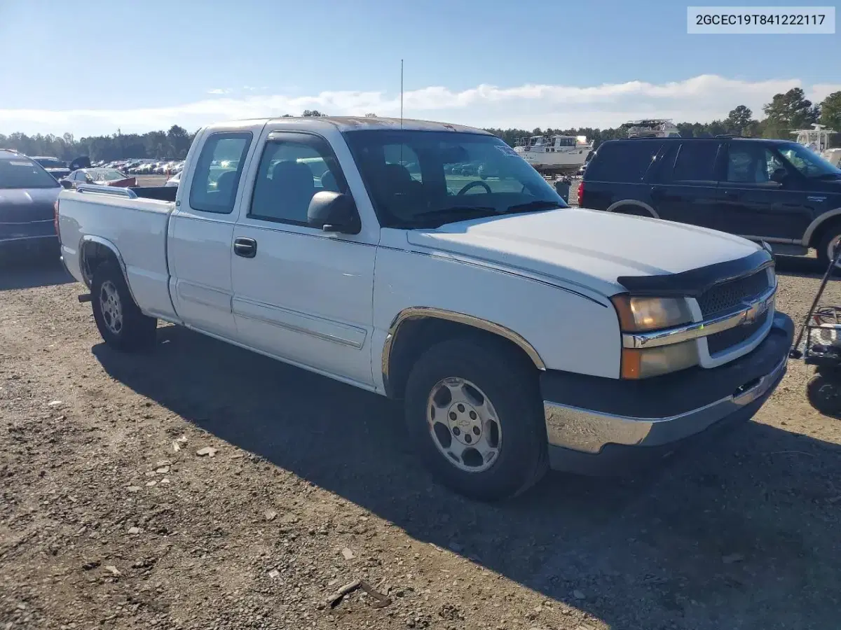 2004 Chevrolet Silverado C1500 VIN 2GCEC19T841222117 фото 4