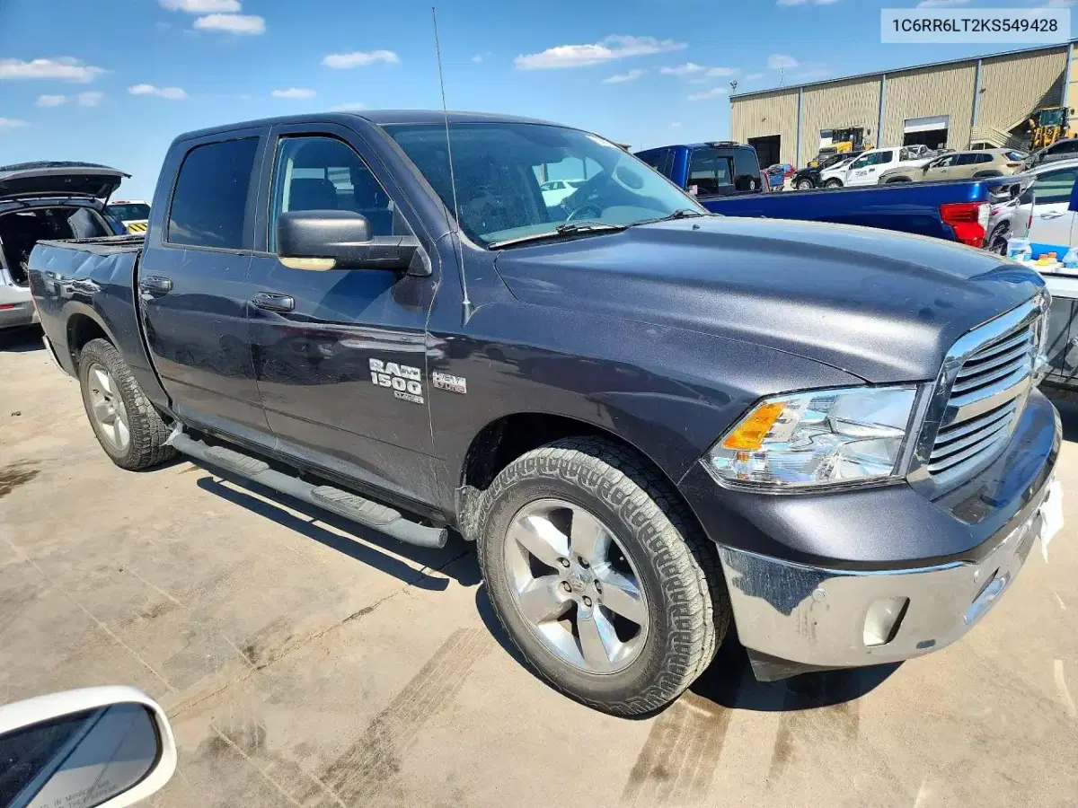2019 Ram 1500 Classic Slt VIN 1C6RR6LT2KS549428 фото 4