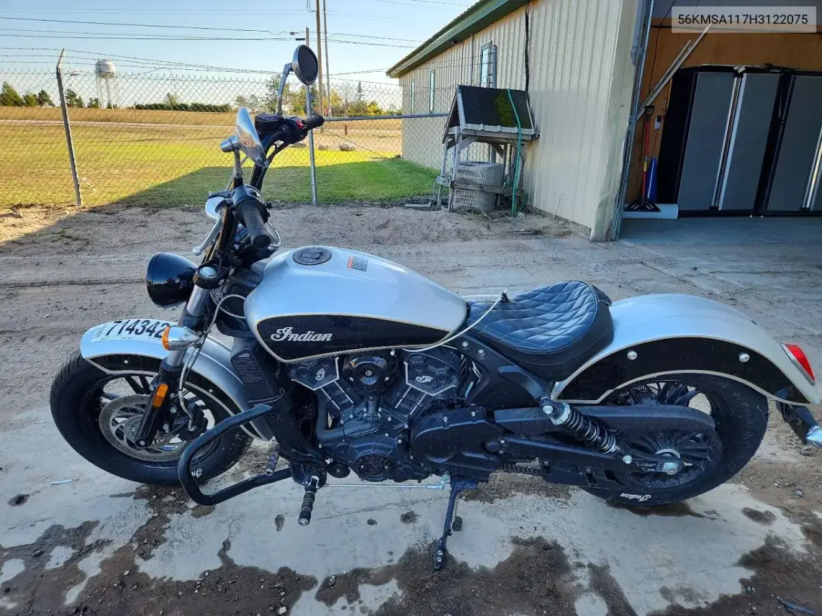 2017 Indian Motorcycle Co. Scout Sixty VIN 56KMSA117H3122075 фото 3