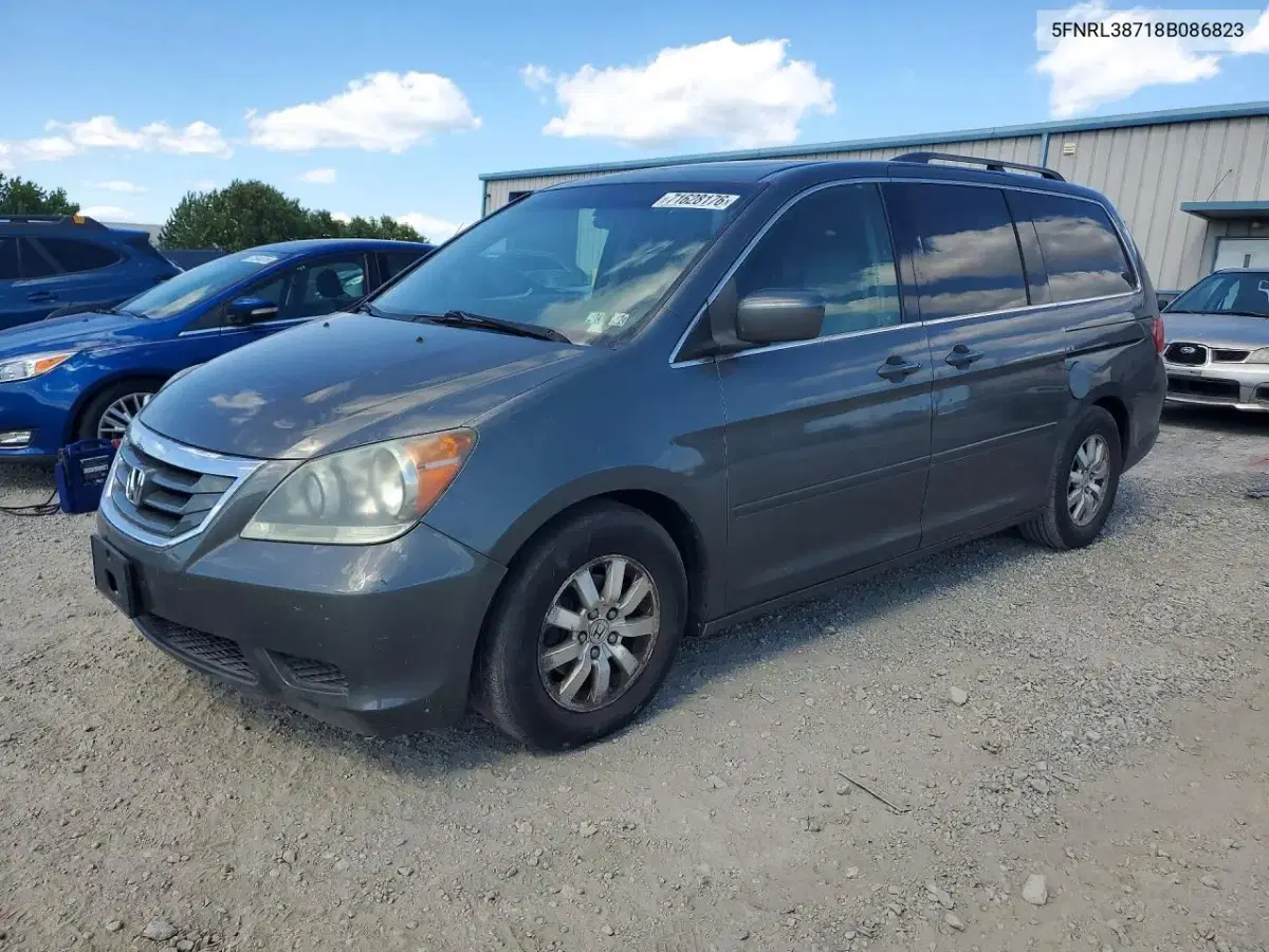 5FNRL38718B086823 — 2008 Honda Odyssey, механические повреждения, фото до ремонта