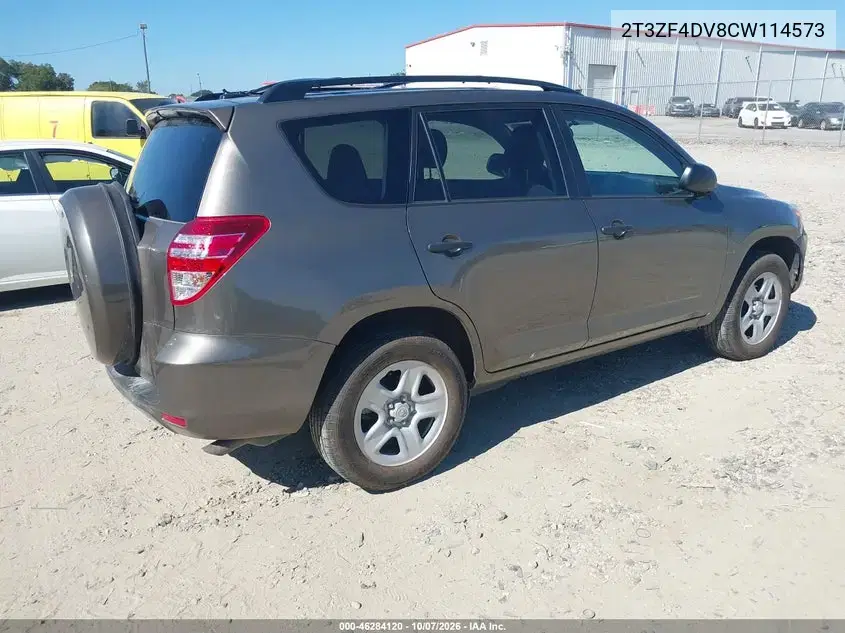 2012 Toyota Rav4 VIN 2T3ZF4DV8CW114573 фото 5