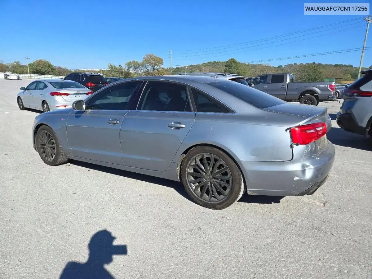 2012 Audi A6 Premium Plus VIN WAUGGAFC7CN117256 фото 2
