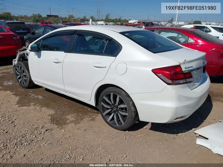 2015 Honda Civic Ex-L VIN 19XFB2F98FE051980 фото 4