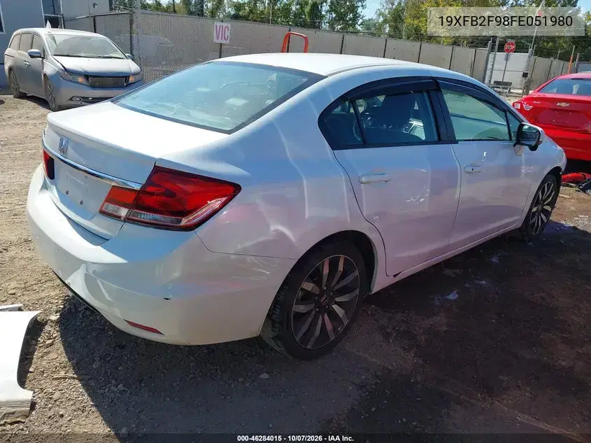 2015 Honda Civic Ex-L VIN 19XFB2F98FE051980 фото 5