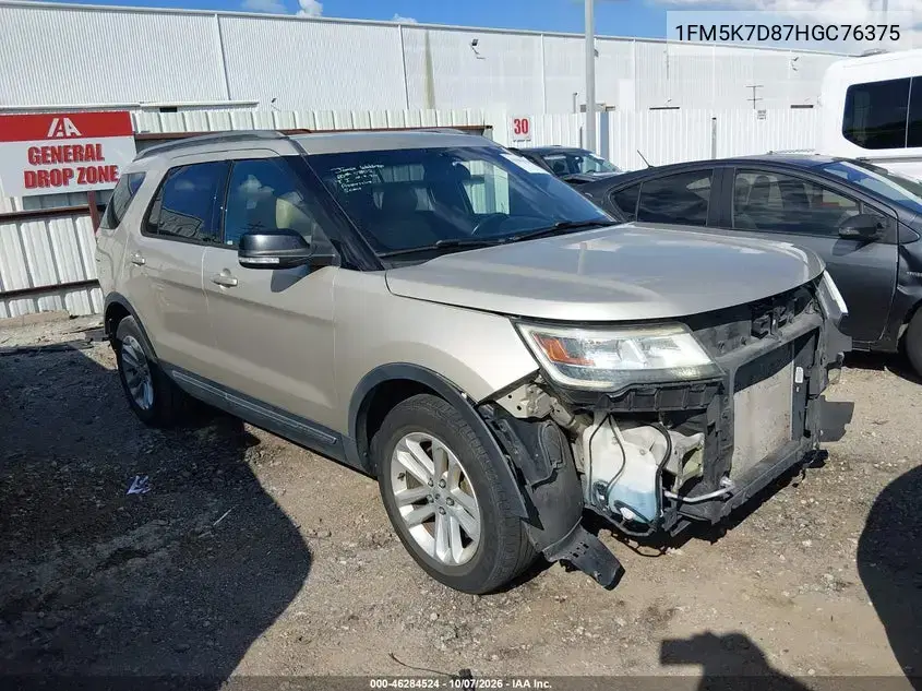 2017 Ford Explorer Xlt VIN 1FM5K7D87HGC76375 фото 2