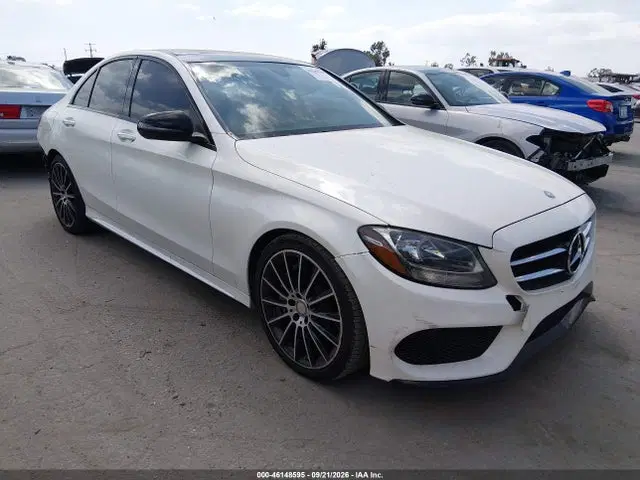 55SWF4JB4HU179767 — 2017 Mercedes-Benz C 300 Sport, Задняя часть, фото до ремонта