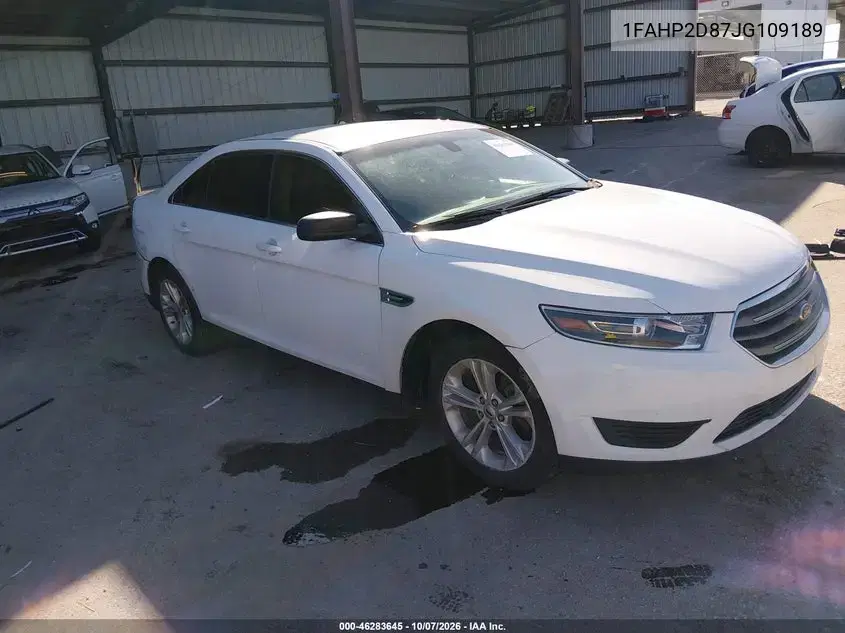 2018 Ford Taurus Se VIN 1FAHP2D87JG109189 фото 2