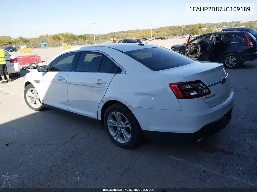 2018 Ford Taurus Se VIN 1FAHP2D87JG109189 фото 4
